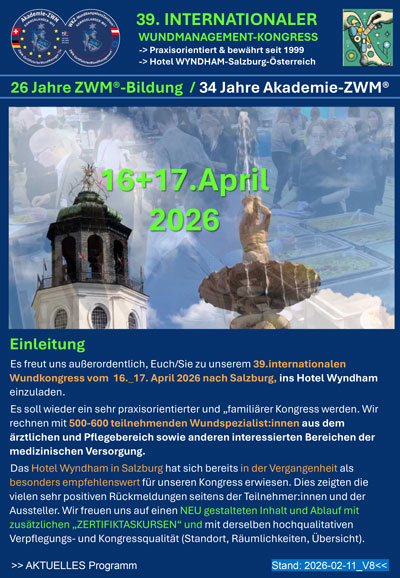 39. Internationaler Wundmanagement-Kongress - Programm